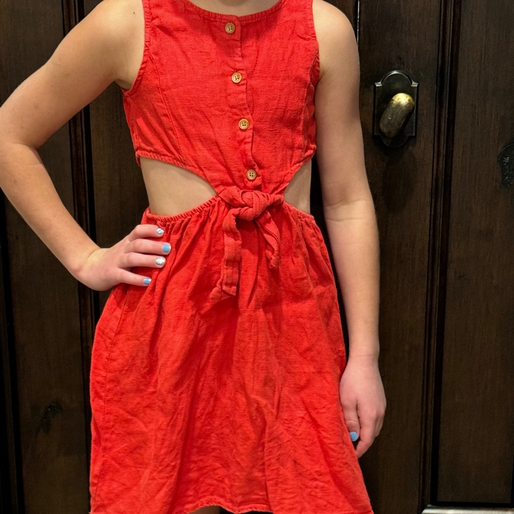 Zara Girls Cut-Out Dress